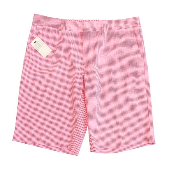Ralph Lauren Golf Maidstone Short Mid Rise Cape Pink Gingham Womens Size 6 NWT - Picture 1 of 8